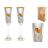 Бокалы для шампанского 160 мл 2 шт &quot;Флора /Свадебные&quot; / 018412