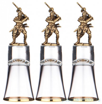 Стопки 60 мл 3 шт штрафные &quot;Воин&quot; / 305507