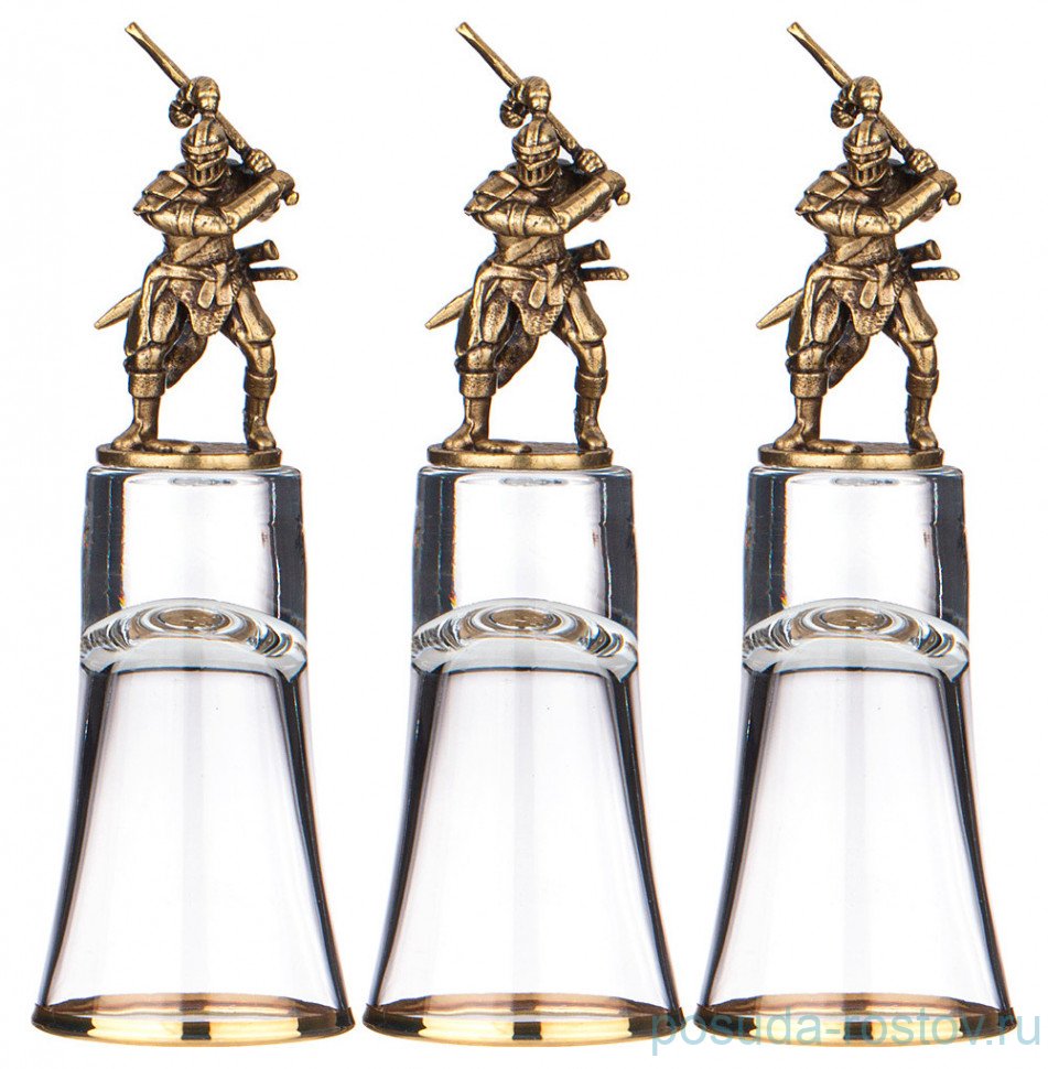 Стопки 60 мл 3 шт штрафные "Воин" / 305507