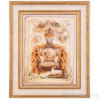 Картина 17 х 22 см &quot;Кресло&quot; /рамка крем с золотом / 270167