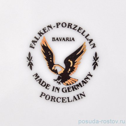 Набор тарелок 21 см 6 шт &quot;Опал /Цветы на нежно-бирюзовом /с золотом&quot; / 225374