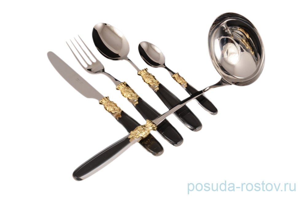 Столовые приборы 49 предметов на 12 персон "D&D /Париж" прозрачная ручка / 118444 Столовые приборы 49 предметов на 12 персон "D&D /Париж" прозрачная ручка / 118444