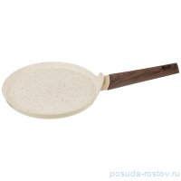 Блинница 22 см антипригарное мраморное покрытие бежевая &quot;Agness /Латте&quot; / 211757
