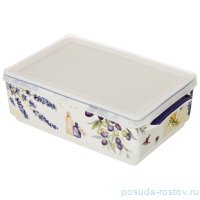 Блюдо 20,5 х 12 см с крышкой и ручками &quot;Прованс /Оливки&quot; / 196707