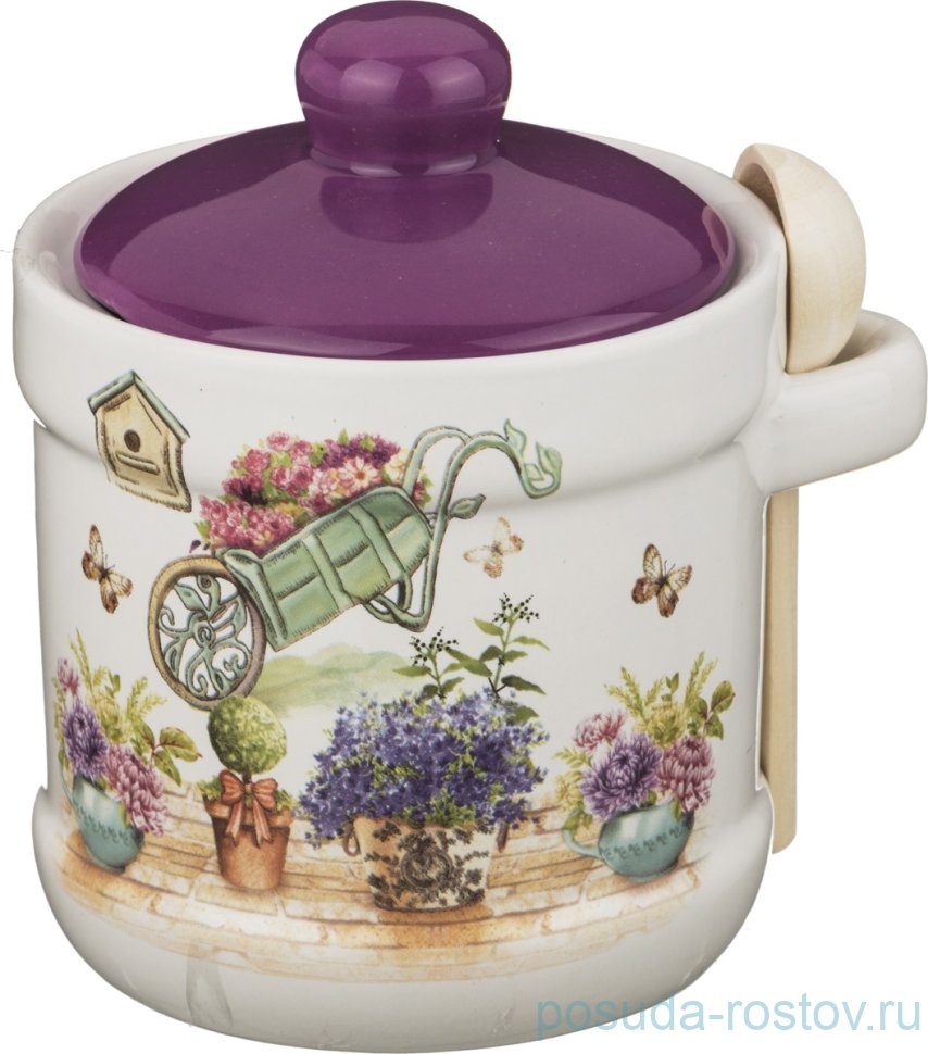 Сахарница 300 мл с ложкой "Прованс" / 190365 Сахарница 300 мл с ложкой "Прованс" / 190365