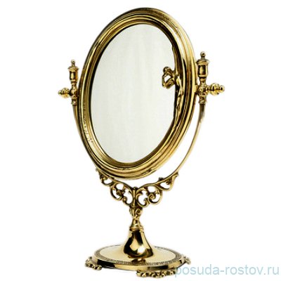 Зеркало "Либерти" 28 х 37 см латунь "A.Livio" / 104749