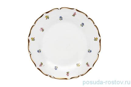Набор тарелок 25 см 6 шт &quot;Офелия /Мелкие цветы /Широкая кайма&quot; / 133032