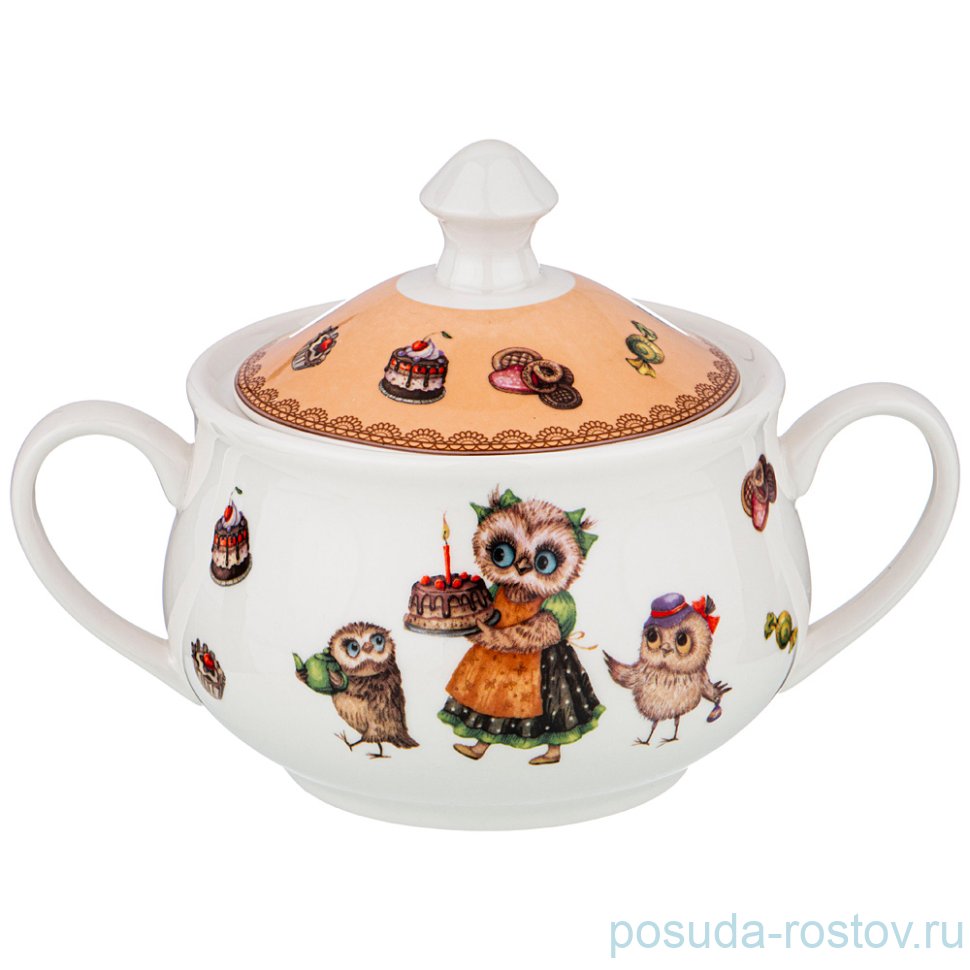 Сахарница 500 мл "Совушки" / 225639 Сахарница 500 мл "Совушки" / 225639