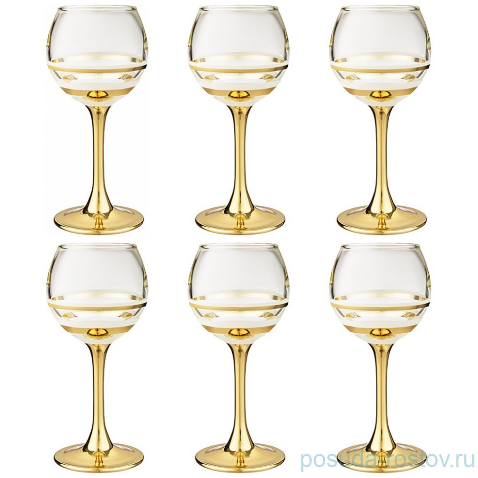 Рюмки 65 мл 6 шт "Line gold" / 330596
