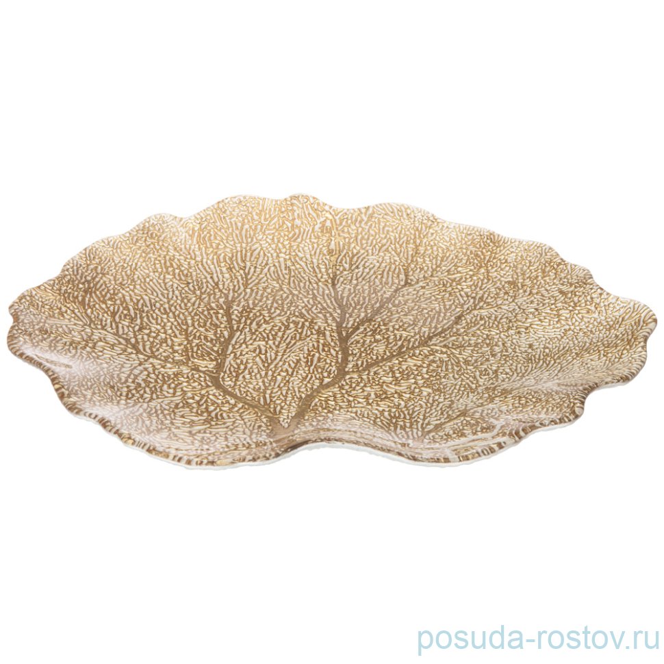 Блюдо 36 х 28 см фигурное "Crown gold" / 226056 Блюдо 36 х 28 см фигурное "Crown gold" / 226056