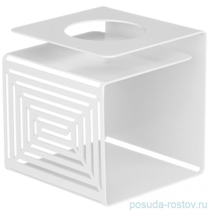 Подсвечник 7 х 7 х 7,5 см белый &quot;Лабиринт&quot; / 294744