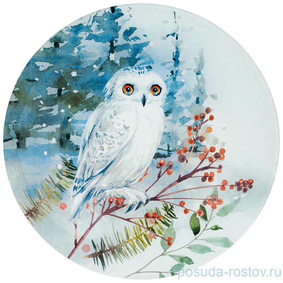 Тарелка 25 см "зимняя сказка /сова" / 268466 Тарелка 25 см "зимняя сказка /сова" / 268466
