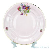 Набор тарелок 25 см 6 шт &quot;Соната /Полевые цветы&quot; розовая / 254253