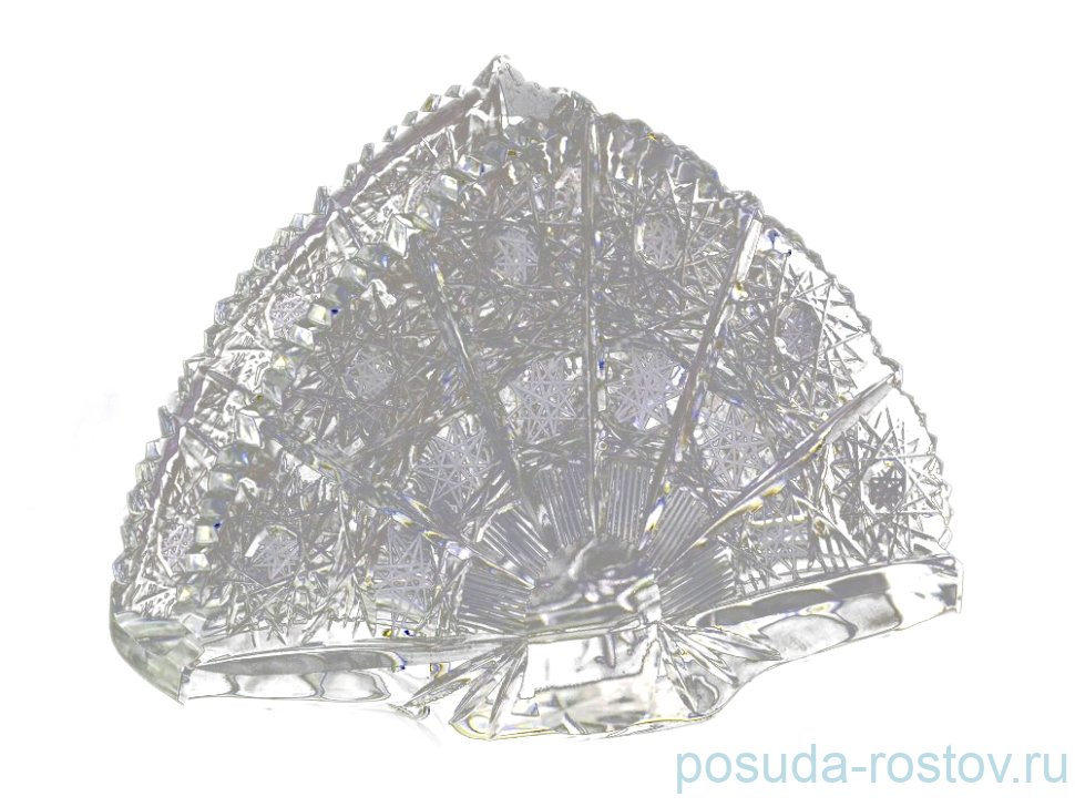 Салфетница 14 см "Glasspo /Хрусталь резной" / 079361