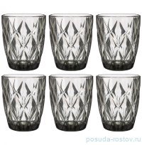 Стаканы для виски 240 мл 6 шт серые &quot;Ромбо /Muza color&quot; / 220734