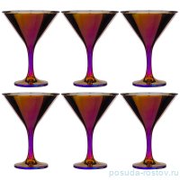 Бокалы для мартини 190 мл 6 шт &quot;Королевская фуксия&quot; / 235228