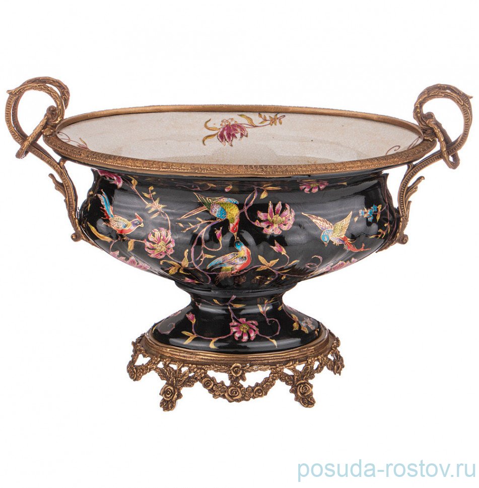 Ваза для фруктов 33 х 17 х 20 см с ручками н/н  / 270543