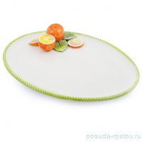 Блюдо 38 х 28 см овальное &quot;Апельсин&quot; / 247600