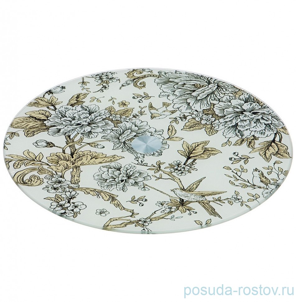Блюдо 32 х 3 см вращающееся круглое "Королевский сад" / 199165 Блюдо 32 х 3 см вращающееся круглое "Королевский сад" / 199165