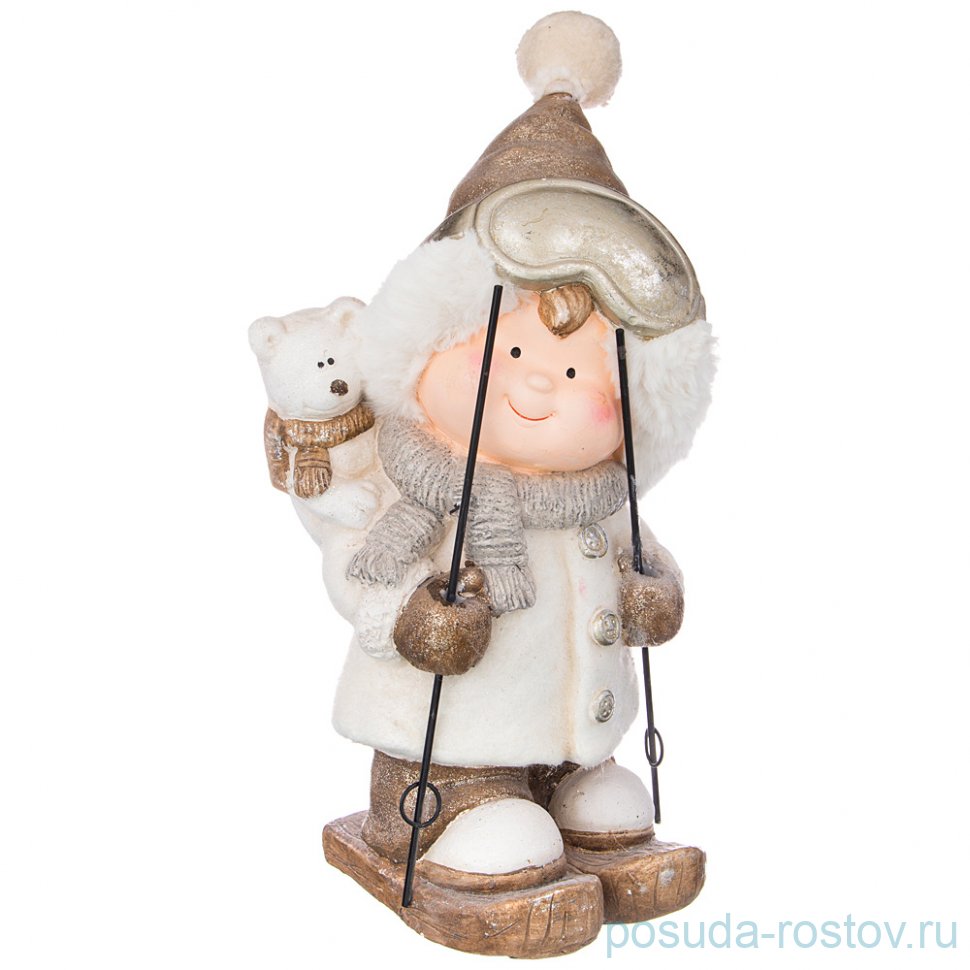 Фигурка 23 х 23 х 42 см "Мальчишка на лыжах" / 225484