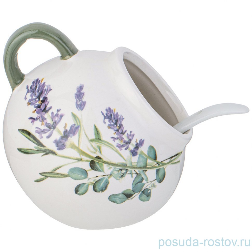 Солонка 170 мл с ложкой "Лаванда" / 354924