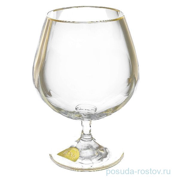 Бокал для бренди 400 мл 1 шт "Гала /Платиновая отводка" / 120148