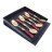 Столовые приборы 6 предметов Десертные ложки &quot;D&amp;D /Женева&quot; цвет бордовой жемчужины с золотом / 201299