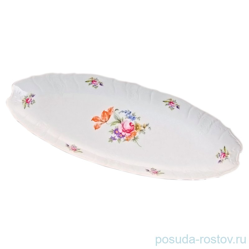 Блюдо 65 см для рыбы "Бернадотт /Полевой цветок" / 051309 Блюдо 65 см для рыбы "Бернадотт /Полевой цветок" / 051309