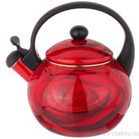Чайник 2,2 л красный со свистком /эмалированный /индукционное дно &quot;Agness /Кармен&quot; / 195987