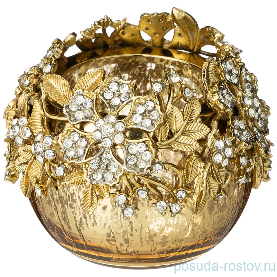 Подсвечник 6 х 7,5 см "Бохо" золото / 268696