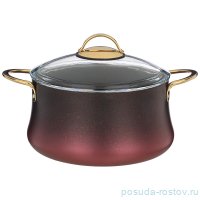 Кастрюля 24 х 12 см со стеклянной крышкой 4,5 л &quot;Agness /Vulcano&quot; / 230293