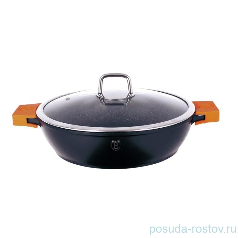 Сотейник 28 см с крышкой 3,1 л  Berlinger Haus "Granit Diamond Line" / 106954