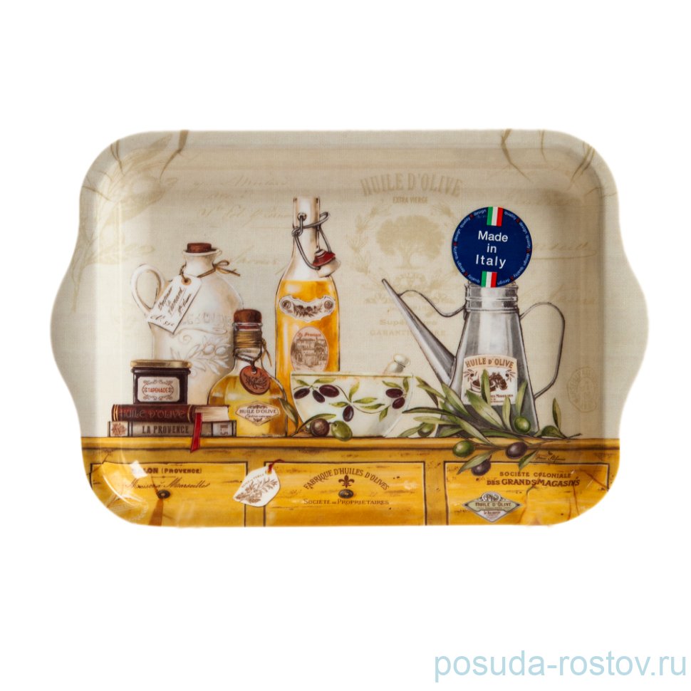 Поднос 22 х 15 см с ручками "Масло оливы" / 153218 Поднос 22 х 15 см с ручками "Масло оливы" / 153218