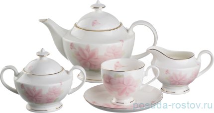 Чайный сервиз на 6 персон 15 предметов &quot;нежность&quot; / 191033