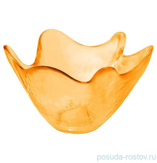 Ваза для конфет 16 см янтарный "Feston" / 323150 Ваза для конфет 16 см янтарный "Feston" / 323150