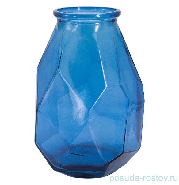 Ваза для цветов 35 см синяя "origami" (инд.упаковка) / 292086
