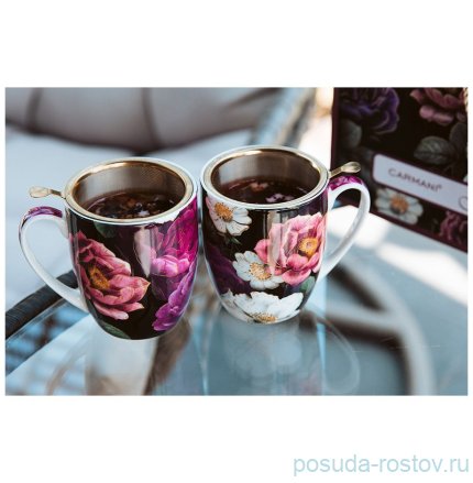 Набор кружек 380 мл 2 шт &quot;Розы&quot; (подарочная упаковка) / 330279