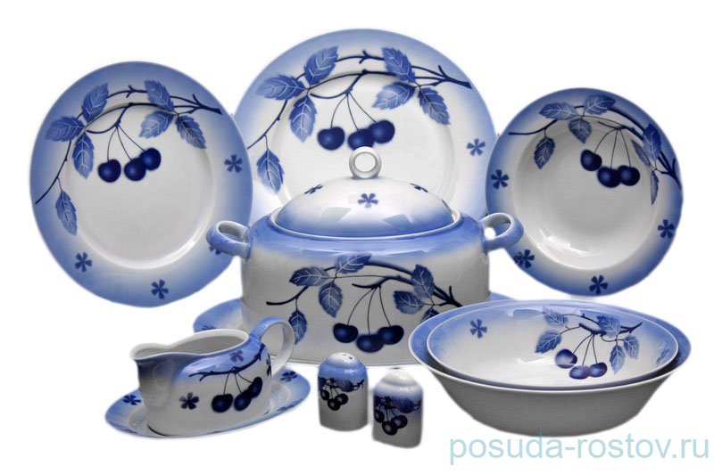 Столовый сервиз на 6 персон 26 предметов "Кайро /Зимняя вишня" / 001763