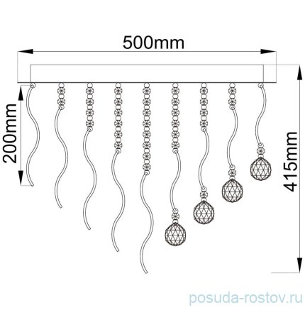 Люстра 18 рожковая &quot;Бриз&quot; / 329253