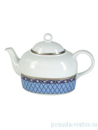 Заварочный чайник 1,2 л &quot;Кайро /Сетка на синем /платина&quot; / 255327