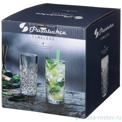 Стаканы для воды 450 мл 4 шт &quot;Timeless /Мед&quot; / 242137