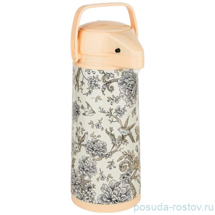 Термос 1,9 л /с стеклянной колбой и помпой &quot;Agness /Райский сад&quot; / 195914