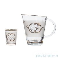 Набор для воды 7 предметов (кувшин + 6 стаканов) матово-прозрачный &quot;Лепка&quot; / 169683