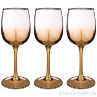 Бокалы для белого вина 300 мл 3 шт &quot;Медовый /Омбре&quot; / 250875