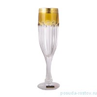 Бокалы для шампанского 150 мл 6 шт &quot;Сафари /Жёлтые&quot; / 226443