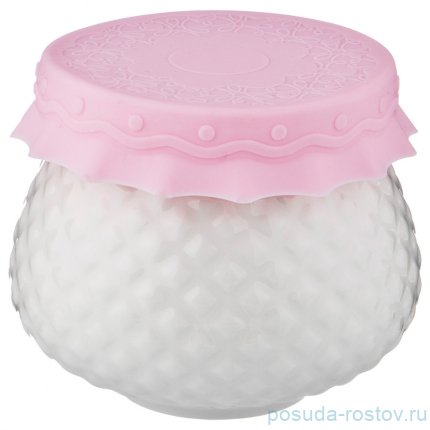 Емкость для меда/варенья 300 мл с силиконовой крышкой &quot;диаманд&quot; / 198651