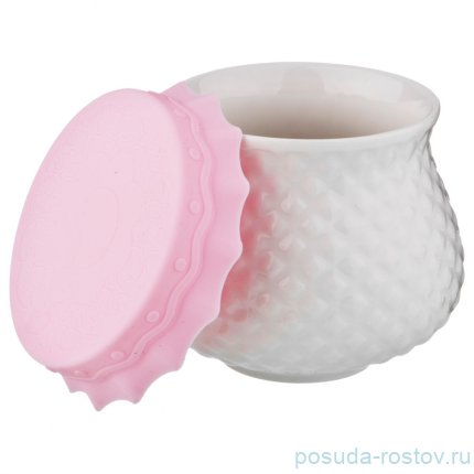 Емкость для меда/варенья 300 мл с силиконовой крышкой &quot;диаманд&quot; / 198651