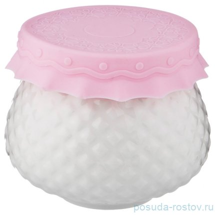 Емкость для меда/варенья 300 мл с силиконовой крышкой &quot;диаманд&quot; / 198651