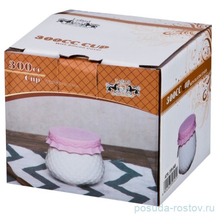 Емкость для меда/варенья 300 мл с силиконовой крышкой &quot;диаманд&quot; / 198651