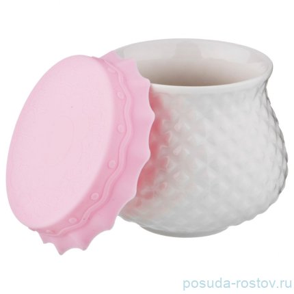 Емкость для меда/варенья 300 мл с силиконовой крышкой &quot;диаманд&quot; / 198651